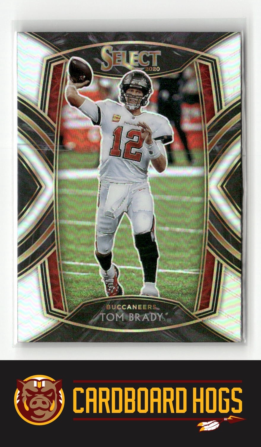 2020 Select #201 Tom Brady Buccaneers Club Level Silver Prizm RC