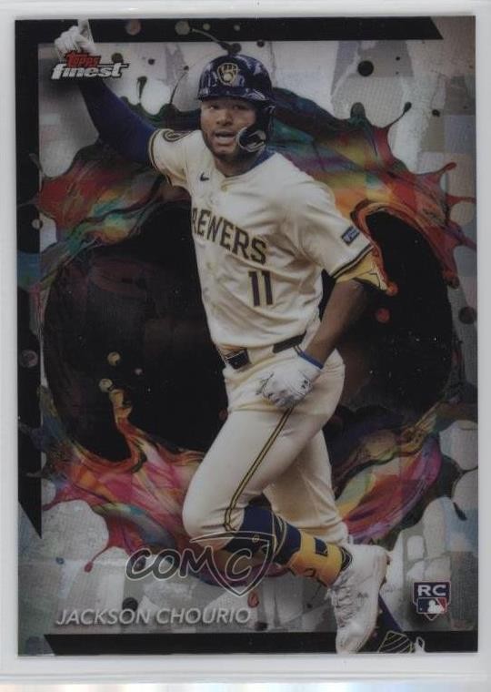 2024 Topps Finest Rare Refractor Jackson Chourio #275 Rookie RC