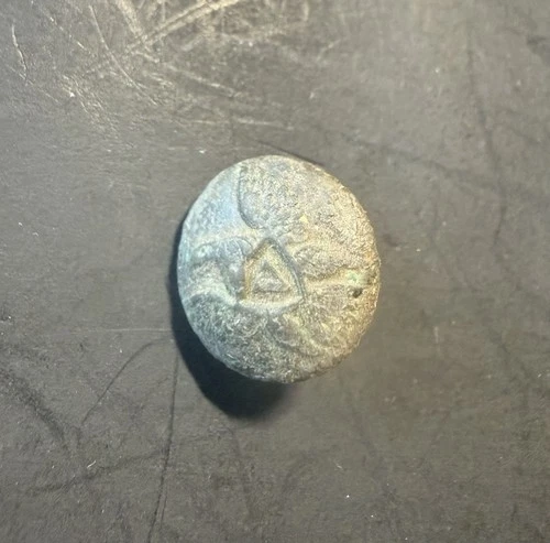 Confederate Eagle’v’ Cuff Button Wlshank Early VA Dig Virginia-Civil War