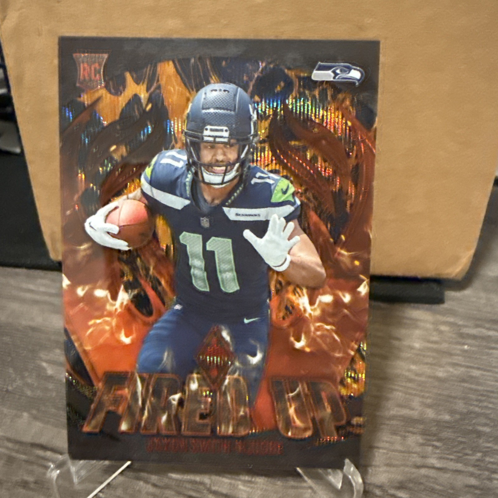 2023 Panini Phoenix - Fired Up Jaxon Smith-Njigba #FU-12 Lava /150 (RC)