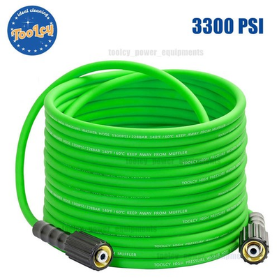 #ad TOOLCY 3300 psi 100 ft Super Flexible Pressure Washer Hose 1 4quot; ID M22 Kink Free $63.69