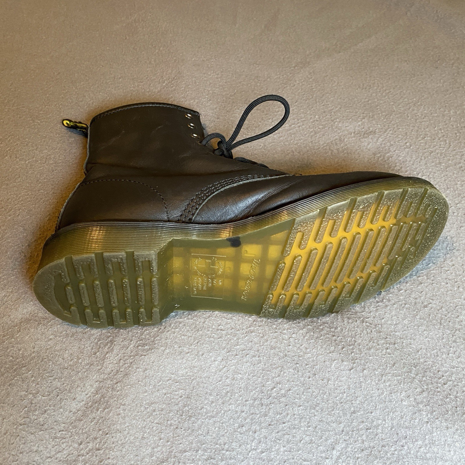 Dr Martens Docs Combat Boots Womens Sz 9 Black Leather Original Airwair 11821 thumbnail 11