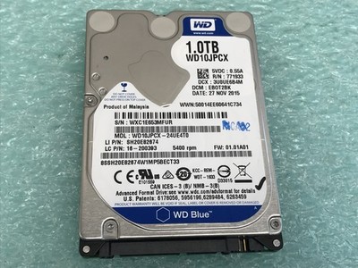 WD Blue WD10JPCX-24UE4T0 1.0TB 5400 rpm 2.5'' SATA Hard Drive - HD112A