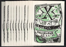 X Live at the Whisky Backstage Pass - Wholesale Set of 12 - 1987 Cloth Passes