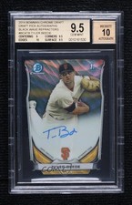 2014 Bowman Draft Black Wave Refractor 4/15 Tyler Beede #BCA-TB BGS 9.5 Auto 6g2