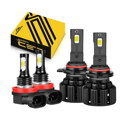 For 2013-2015 Dodge Dart SXT Sedan 4-Door LED Headlight Bulbs Fog Light Combo