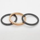 Comfort Fit .25ct H-SI Diamond Ceramic 14K Rose Gold 925 Engagement Wedding Ring — photo 5