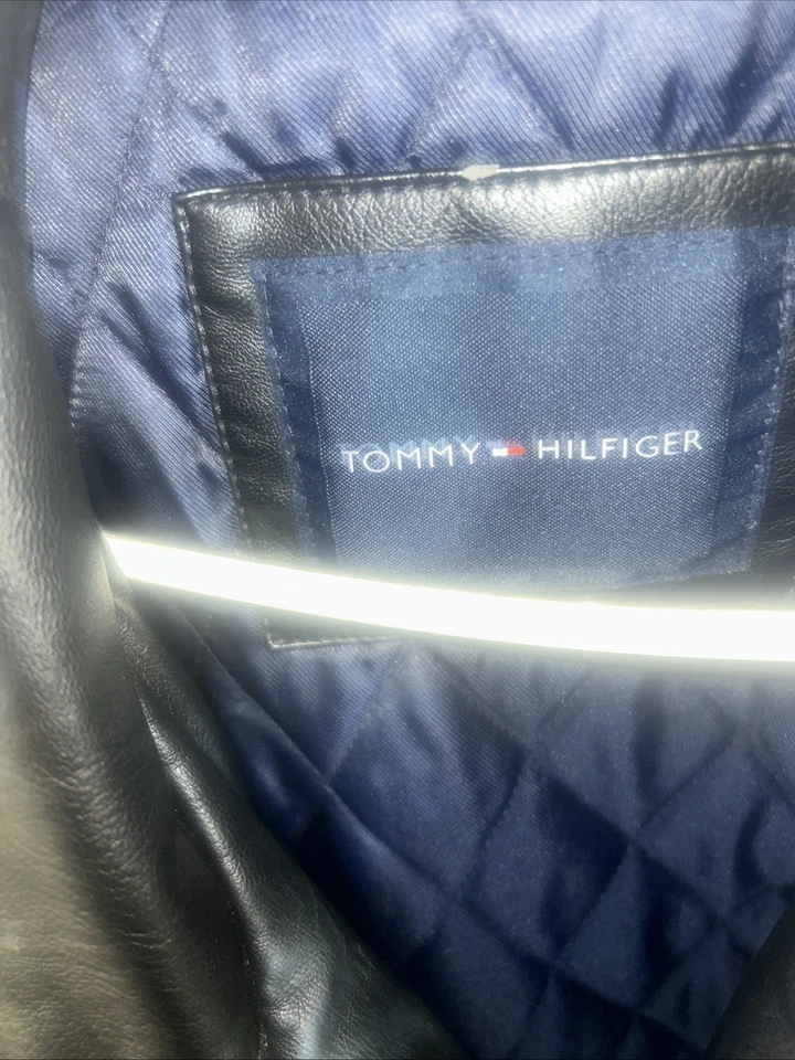 Chaqueta de cuero Tommy golfista Foto 3 de 4