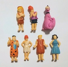 THE FLINTSTONES THE MOVIE RUBBER FIGURINES SET HANNA BARBERA FIGURES MINIATURES