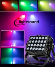 High bright city color outdoor RGBWAUV 6in1 24X18W LED wash wall light