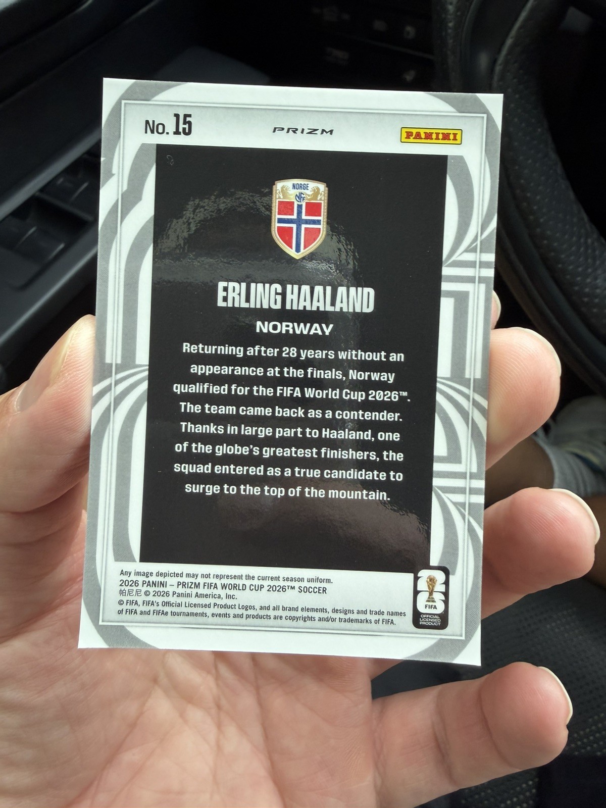 2026 Prizm FIFA World Cup Erling Haaland Screamers  view 2
