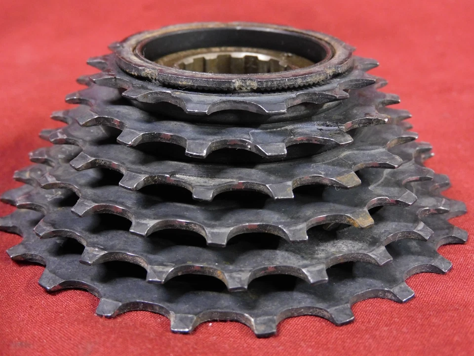 Shimano MF-HG22 1995 negro 6 velocidades rueda libre SIS 14-24 inglés 1,37" x 24 Foto 2 de 4