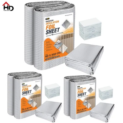 MY DIY PROFESSIONAL PRODUCTS Radiator Foil Bubble Insulation Heat Energy Saver Reflective Rooms with Adhesive