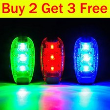 5 LED Safety Light Night Clip On Waterproof Flashing Running Cycling Bike Pet UK