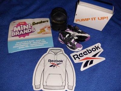zuru Mini Brands SNEAKERS Reebok lila schwarz gold Cap Sticker Karton BPZ