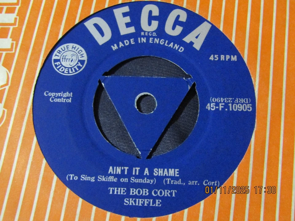 THE BOB CORT SKIFFLE-SCHOOL DAY-DECCA TRI SCARCE 2 SIDER - Image 2 of 2