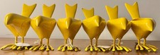 NWT CB2 "Canary" Glossy Yellow Enamel Coated Solid Metal Tealight Votive Holder