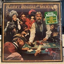 Kenny Rogers The Gambler Vinyl In Shrink with Hype Sticker & Poster 1978 VG+