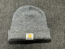 Carhartt Grey Solid Knit Beanie Hat Winter One Size Classic Warm Style