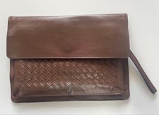 Pochette pochette pochette Bottega Veneta Intrecciata originale in pelle...
