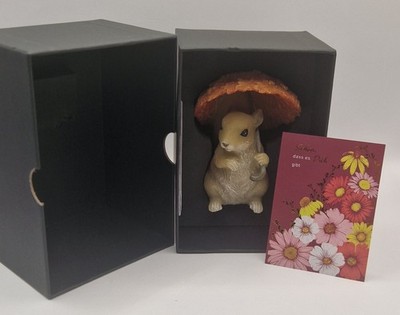 Geschenkset LED Eichhörnchen Alfi beleuchtet mit Grußkarte Decko Deko
