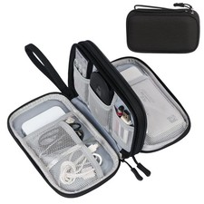 FYY Travel Cable Organizer Pouch Electronic Accessories Carry Case S, Black