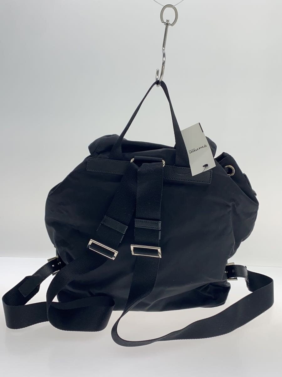 PRADA Backpack Nylon BLK Solid Color - image 3