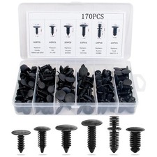 170PCS Universal Auto Body Shield Retainer Fastener Clip Assortment - Christmas