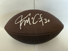JAMES MCCOURTY SIGNED AUTOGRAPHED FOOTBALL COA BECKETT BAS PATRIOTS DOLPHINS