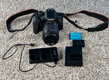Canon EOS Rebel T6i Digital SLR Camera 18-55mm IS STM Lens, 2 Batteries, Charger
