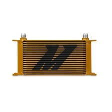 Mishimoto Universal 19 Row Oil Cooler Heat Exchanger Gold Mishimoto