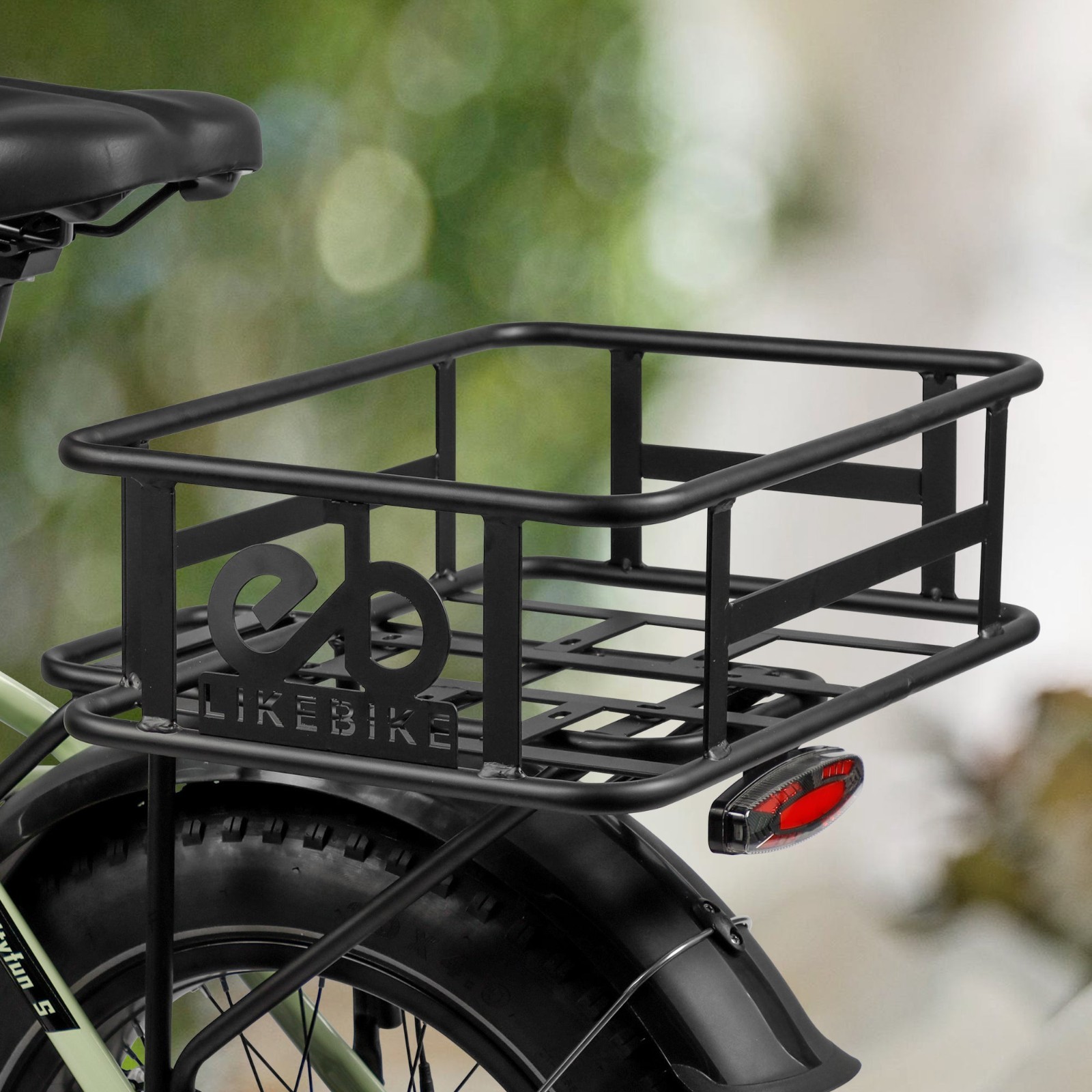 Large Bicycle Rear Basket &ndash; Heavy Duty Bike Cargo Basket for E-Bike & Bicycle