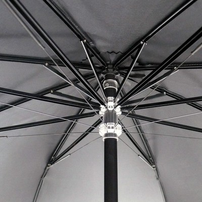 City-Regenschirm Kompliment W110, schwarz, Stockschirm, Halbautomatik Langschirm