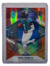 TRAVIS ETIENNE JR 2021 Panini Phoenix FIRE BURST PRIZM SP RC #112! HUGE SALE!
