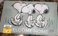 Peanuts Welcome Home Rubber Floor Mat 18 X 30