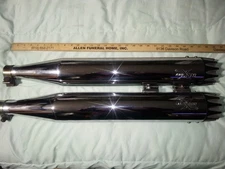 Harley Davidson RCX Exhaust Mufflers Slip On's FLH Fits 2009-2013