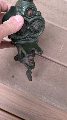 Cortadora de pasta/frijoles verdes de hierro fundido ornamentada de colección - Imagen 8 de 8