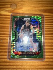 2020 Panini Prizm - Rookie Logan Wilson #309 Neon Green Pulsar Prizm Auto RC 