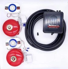 Milton’s Bells Dual Wireless Driveway Alarm Kit - Complete System w/ Two Chimes