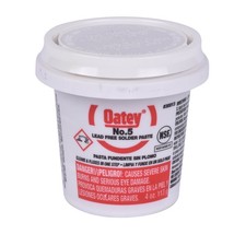 Oatey No. 5 Soldering Flux Paste, 4 oz. Container in Yellow - 30013