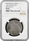 Vietnam 10 dong 1993, NGC MS68, "Prehistoric Animals - Diplodocus"