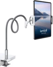Lamicall Adjustable Gooseneck Tablet Holder for 4.7"-10.5" Devices - Gray