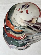 Vtg Nfl All Team Cardboard Helmet Displays Riddle Helmets 70s