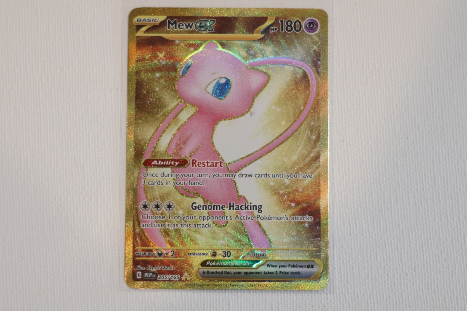 Mew ex 2023 Scarlet & Violet: 151 #205/165 Hyper Rare (Secret