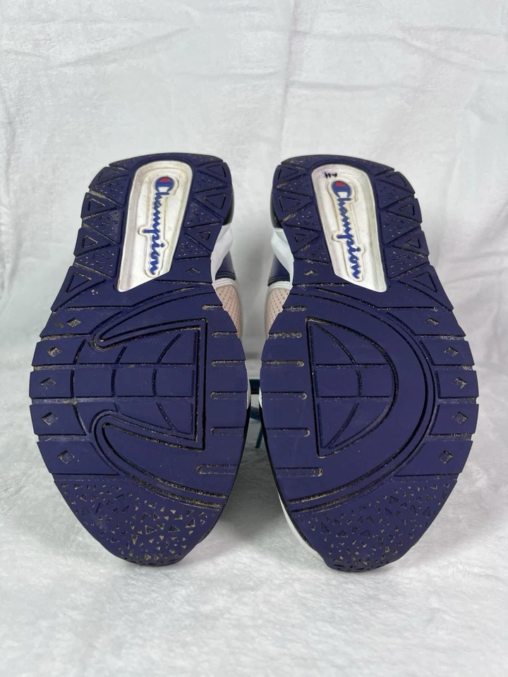 Champion Block Tenis Zapatos 93 Eighteen SP BLOCK Cuero Blanco 7w Azul Rosa Rojo Foto 4 de 4