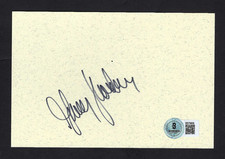 Garry Shandling signed 4x6 card Beckett Authenticated 