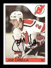 1985-86 Topps 98 Joe Cirella  signed auto autograph  BXCP22