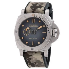 Panerai Submersible QuarantaQuattro Navy Seals Automatic Black Dial Men's Watch