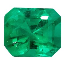 GIA Certified Octagon Cut Natural Colombian Emerald Loose Gemstone 2.55CT
