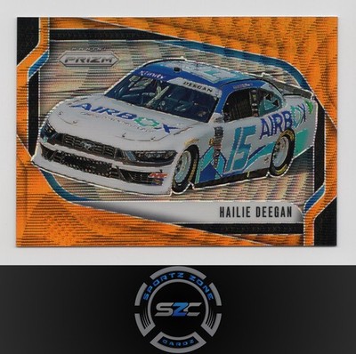 Hailie Deegan - 2025 Panini Prizm Racing Orange Wave Rides SN 008/125